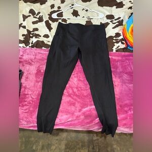 Black High-Waisted Leggings 7/8 Length